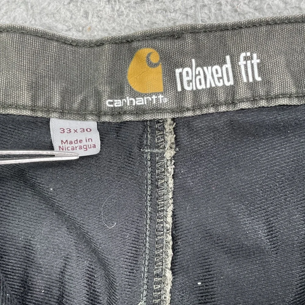 Carhartt Knit Lined Pant Men's 32x28* Carpenter Rugged Flex Logger Workwear Camp